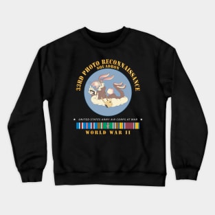 33rd Photo Reconnaissance Squadron - WWII w EU SVC X 300 Crewneck Sweatshirt